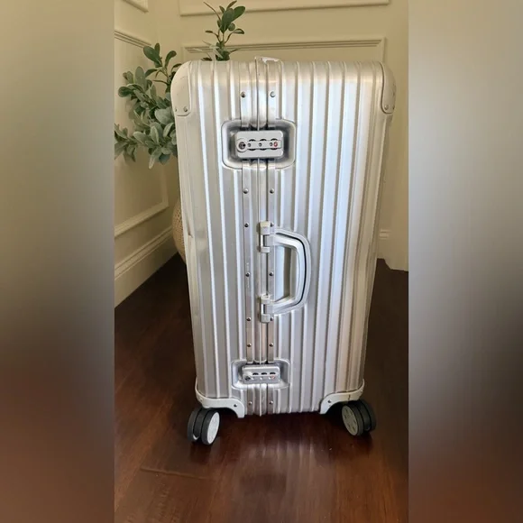Rimowa Original Trunk Silver Checked Luggage - Picture 6 of 12